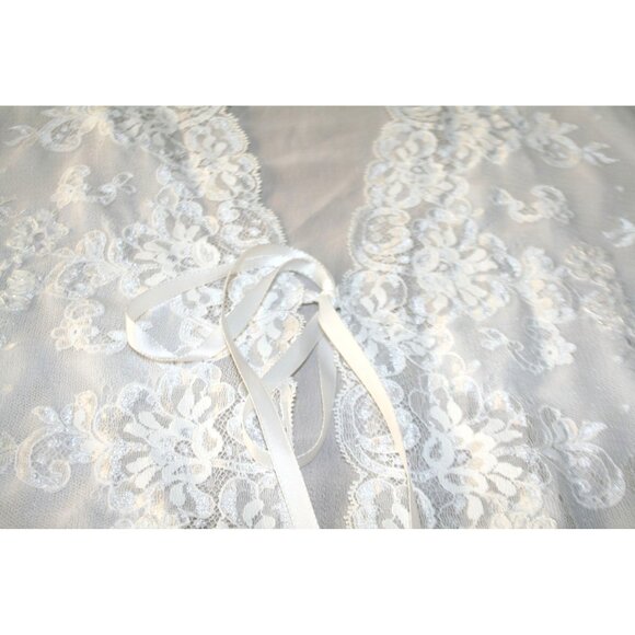 Victorias Secret Gold Label Lace Kimono Robe Womens M Bridal Wedding Romantic - Picture 3 of 8